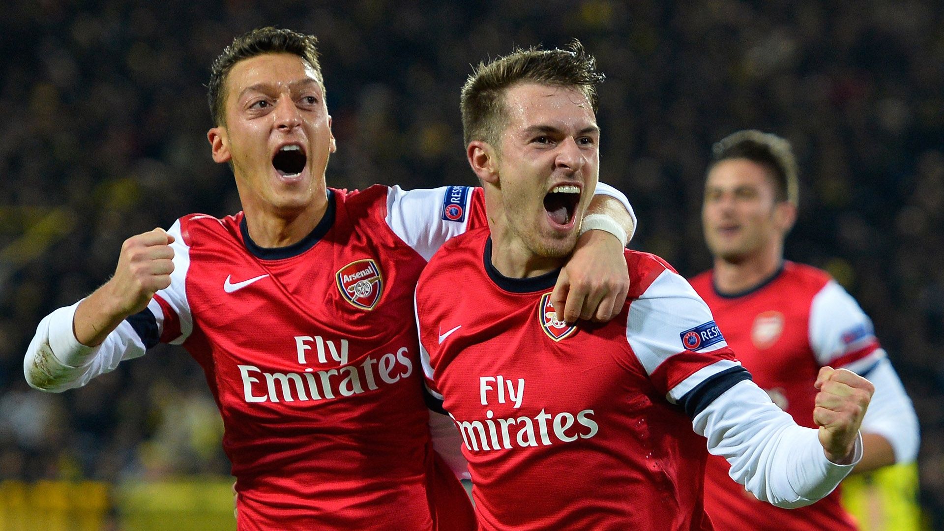 Mesut Ozil Aaron Ramsey Arsenal