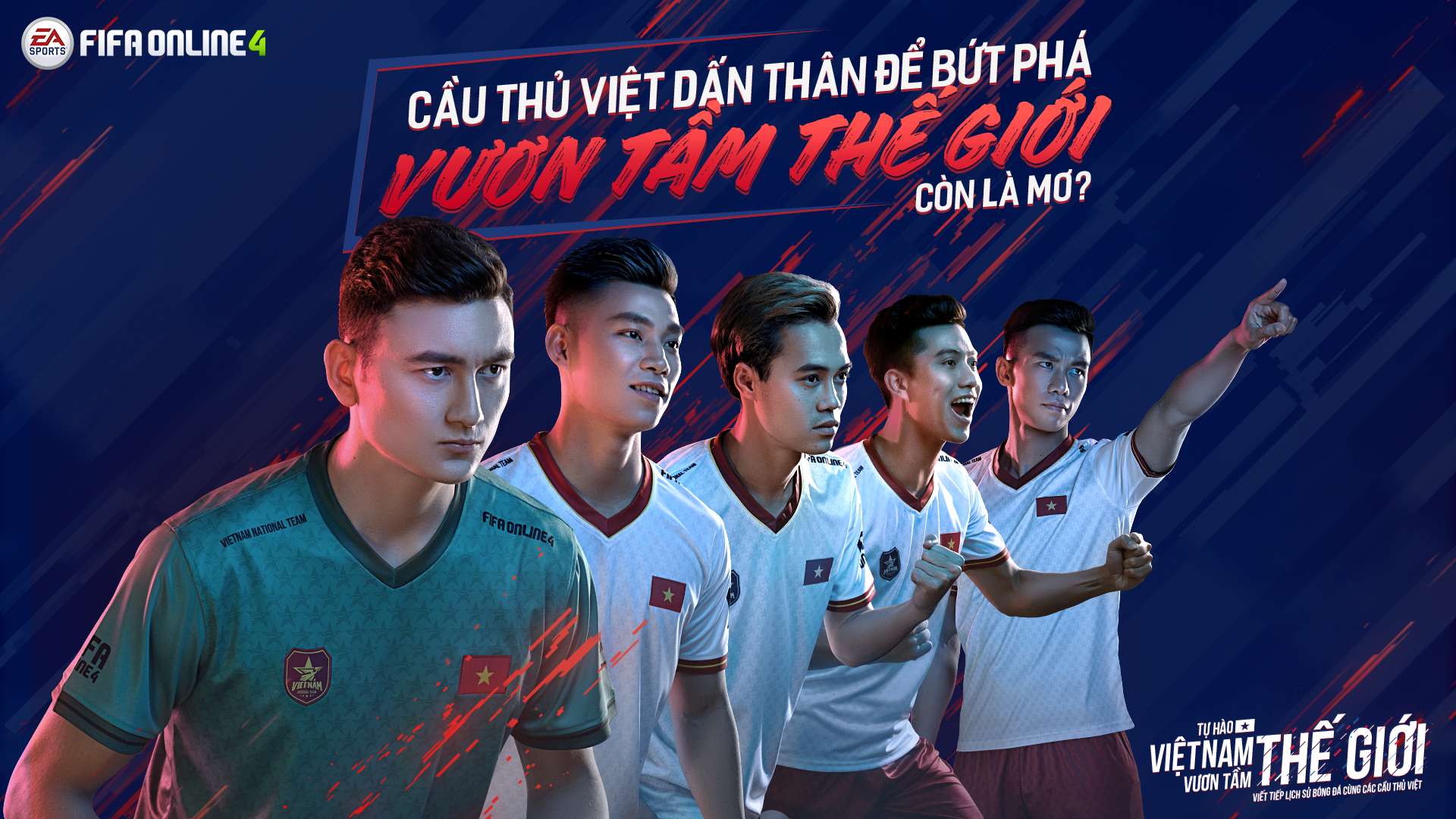 (FIFA Online 4 Vietnam) Dang Van Lam, Que Ngoc Hai, Vu Van Thanh, Nguyen Van Toan, Phan Van Duc Vietnam