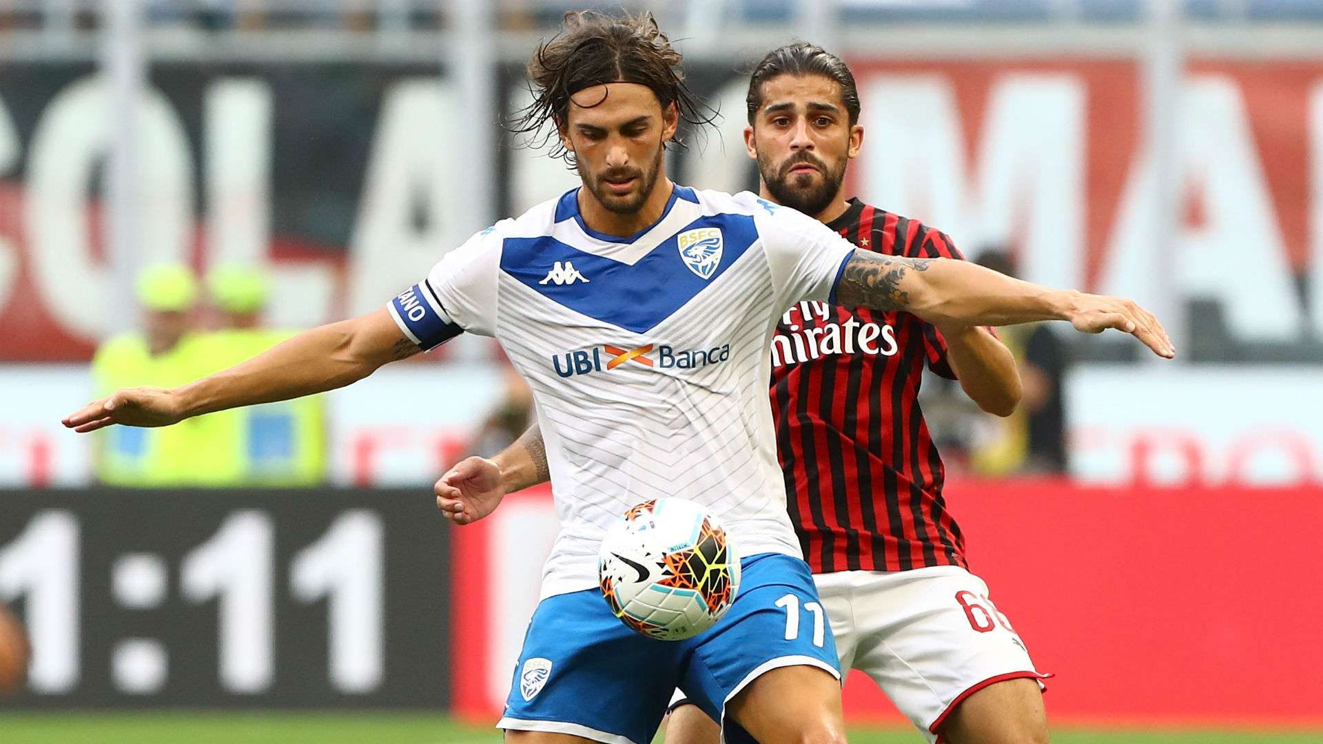 Ernesto Torregrossa Ricardo Rodriguez Milan Brescia Serie A 2019/2020