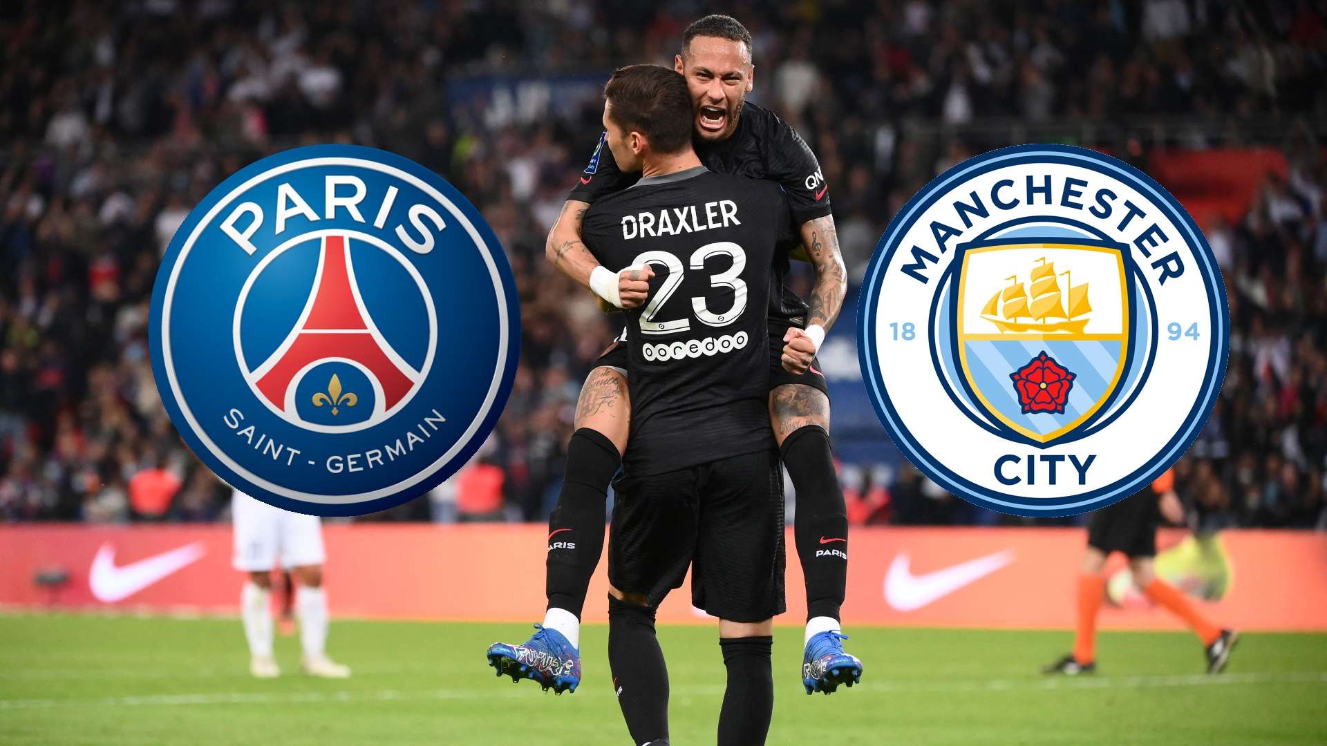 Draxler Neymar 2021 PSG Logo Manchester City