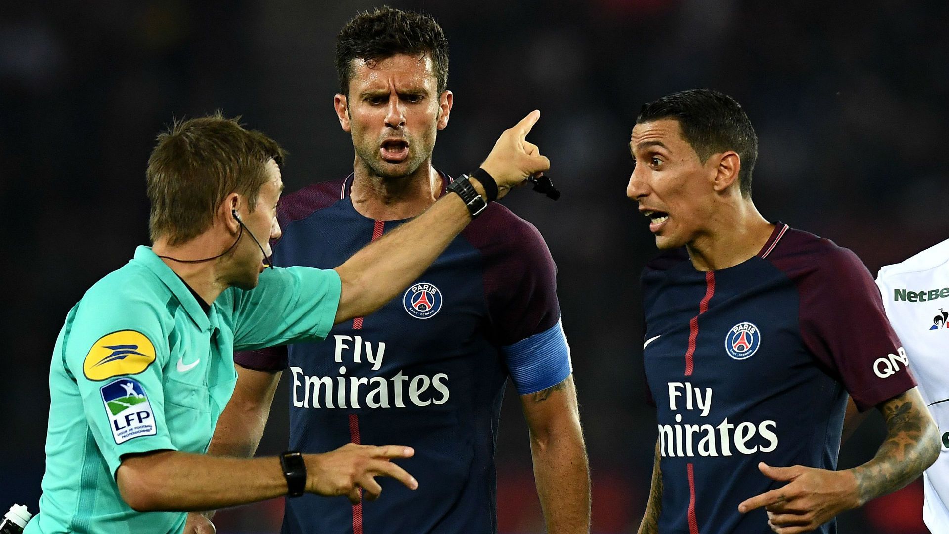 Thiago Motta Angel Di Maria PSG ASSE Ligue 1 25082017