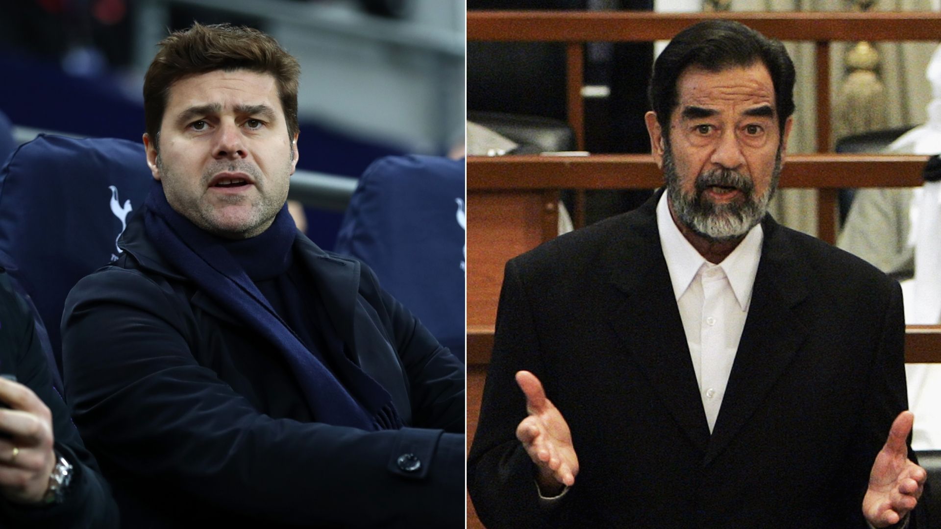 Mauricio Pochettino Saddam Hussein split