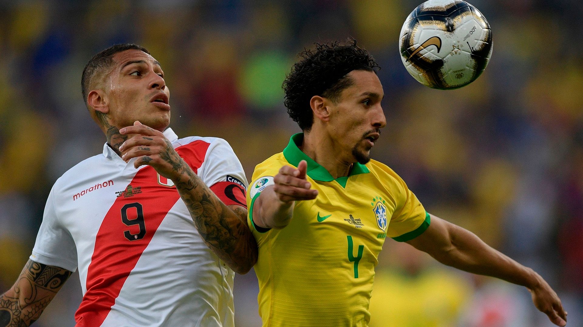 Guerrero Marquinhos Brasil Peru Copa America final 07072019