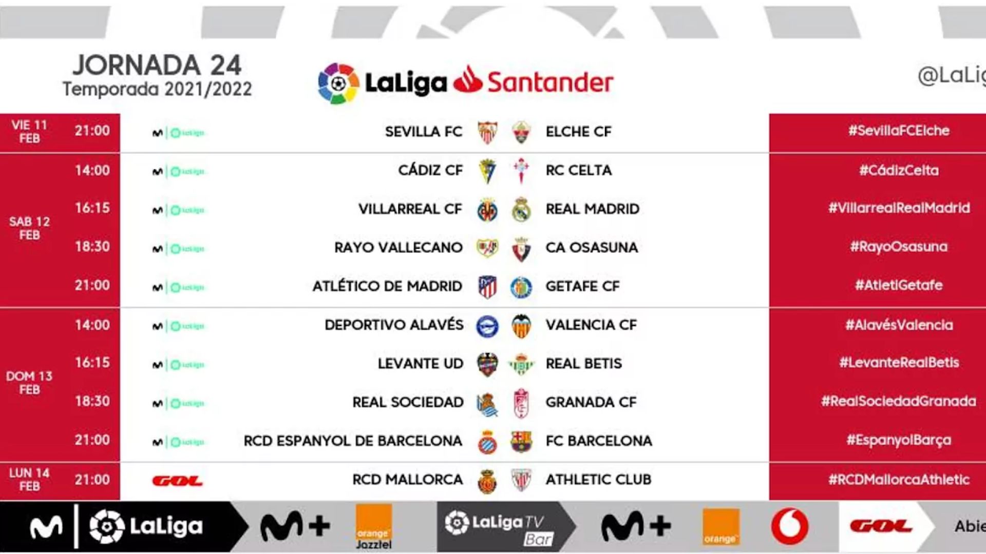 Jornada 24 Liga