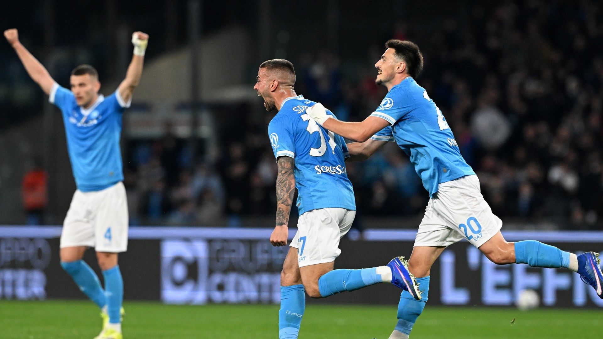 Spinazzola Napoli esultanza