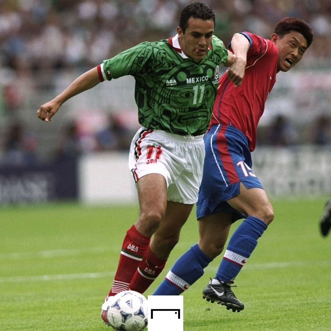 Cuauhtemoc Blanco Mexico South Korea 1998 World Cup GFX
