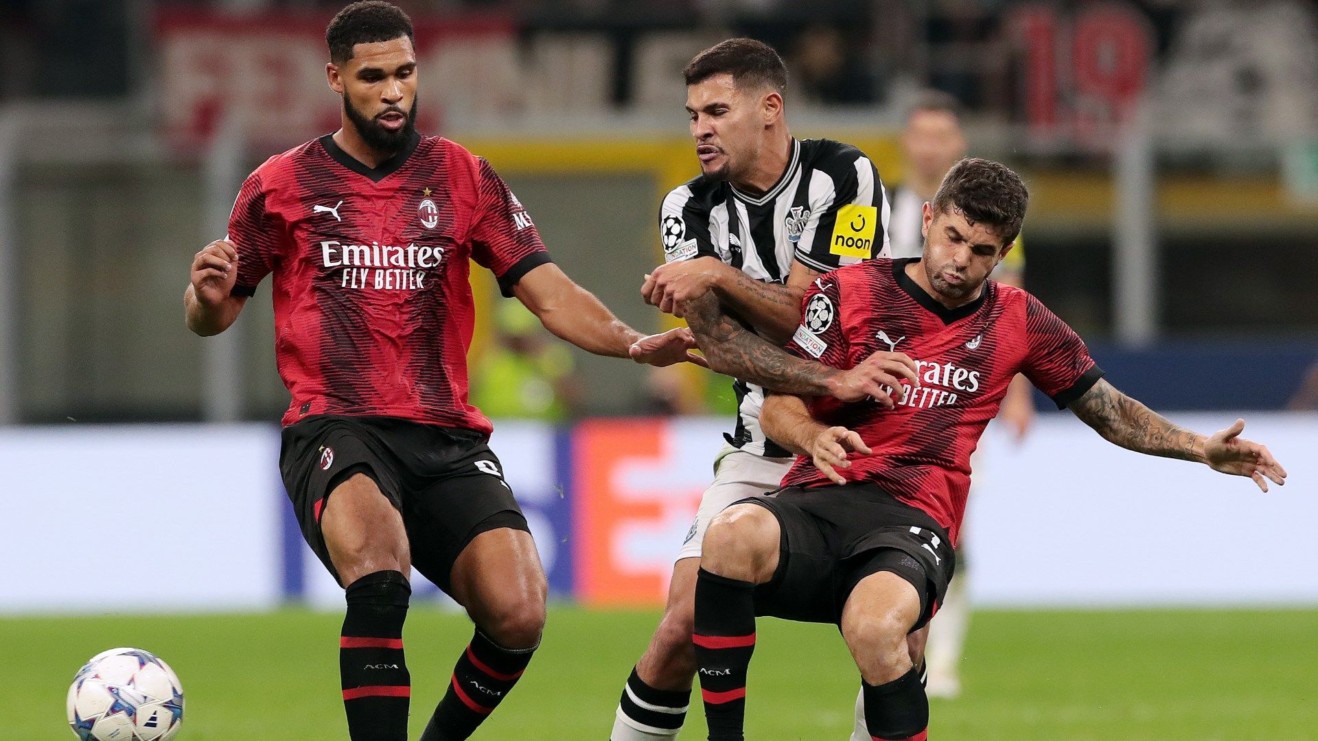 Pulisic Milan Newcastle 2023