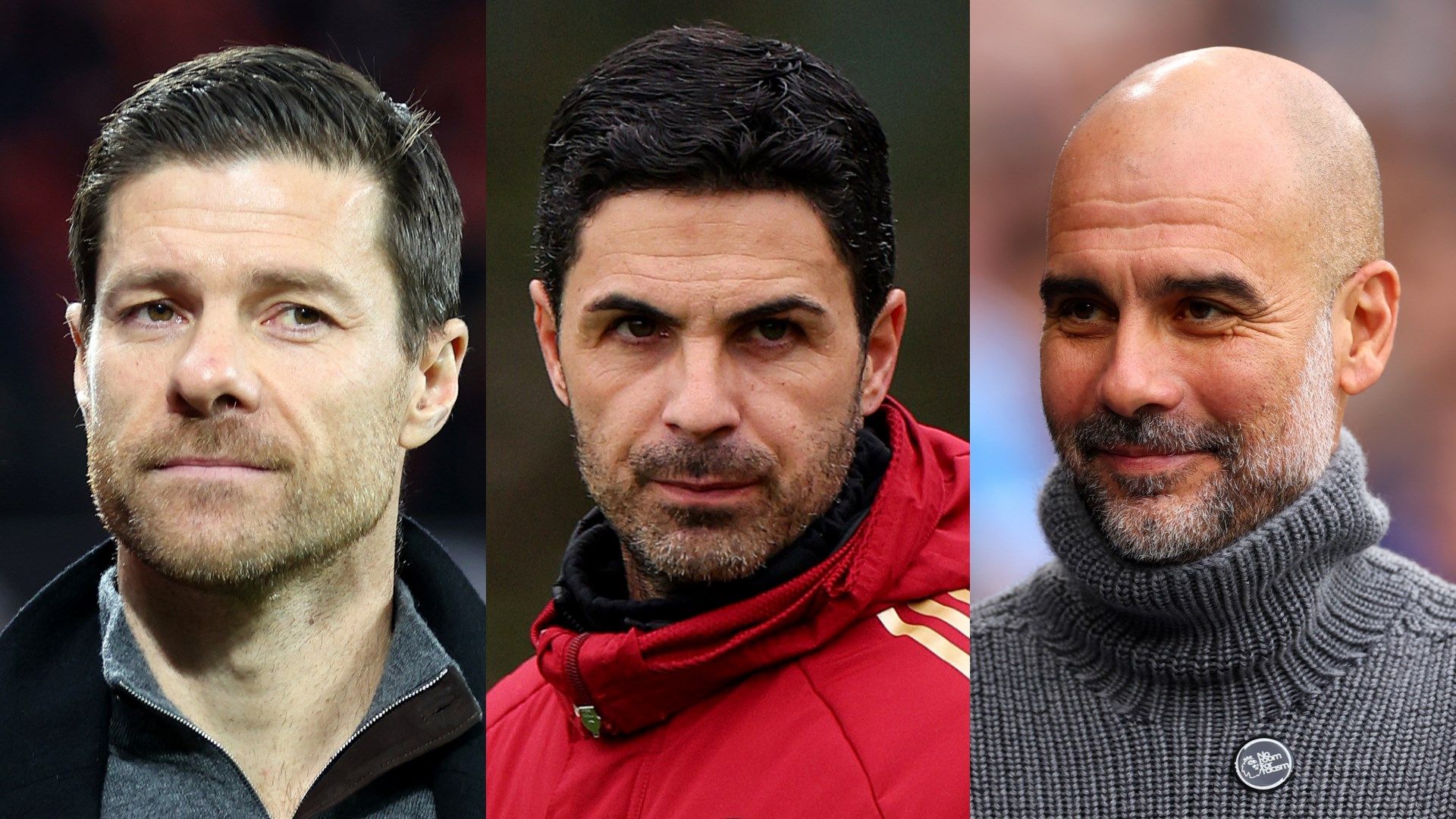 Xabi Alonso Mikel Arteta Pep Guardiola