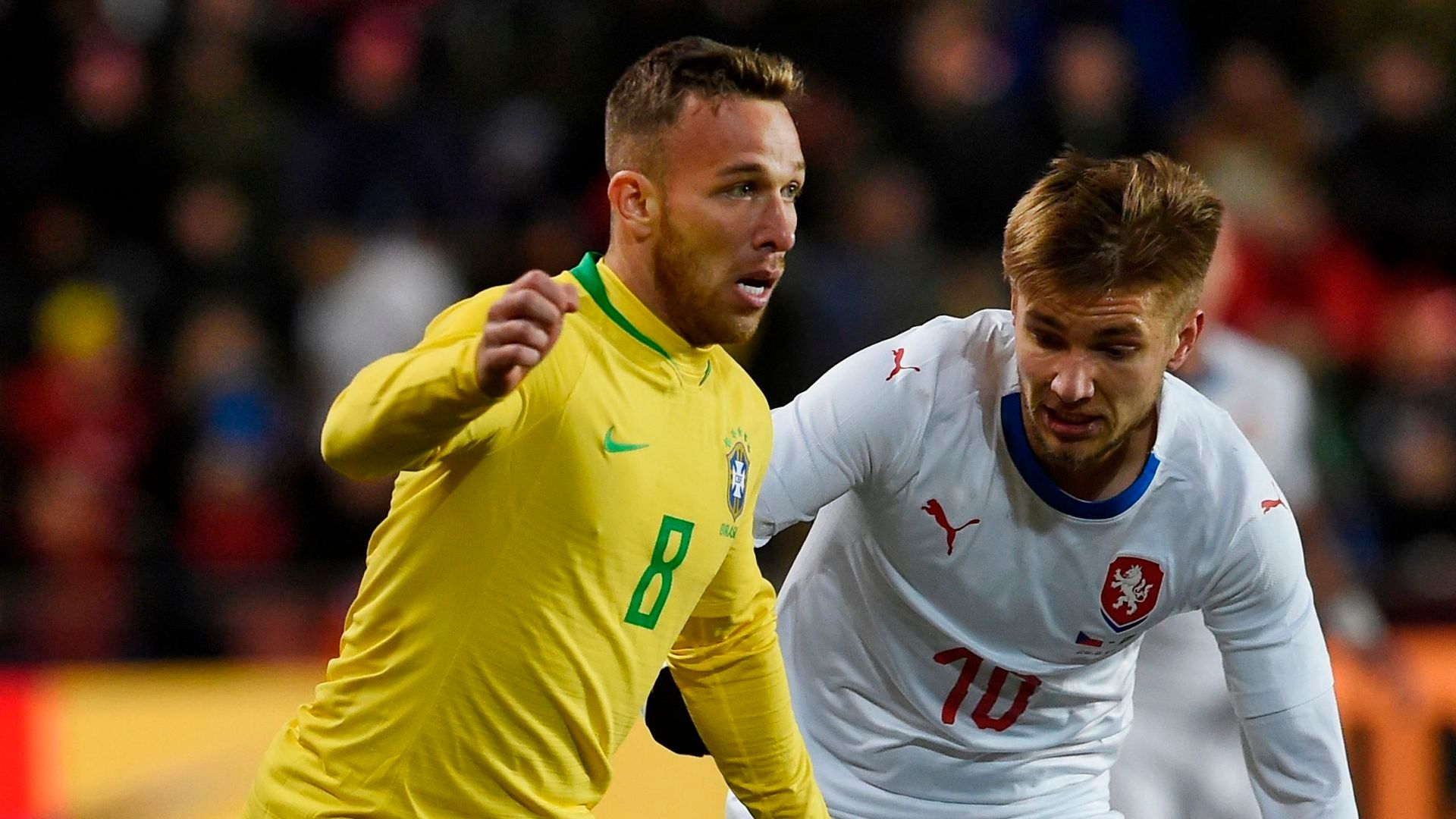 Martin Frydek Arthur Brazil Czech Republic Friendly 26032019 Selecao