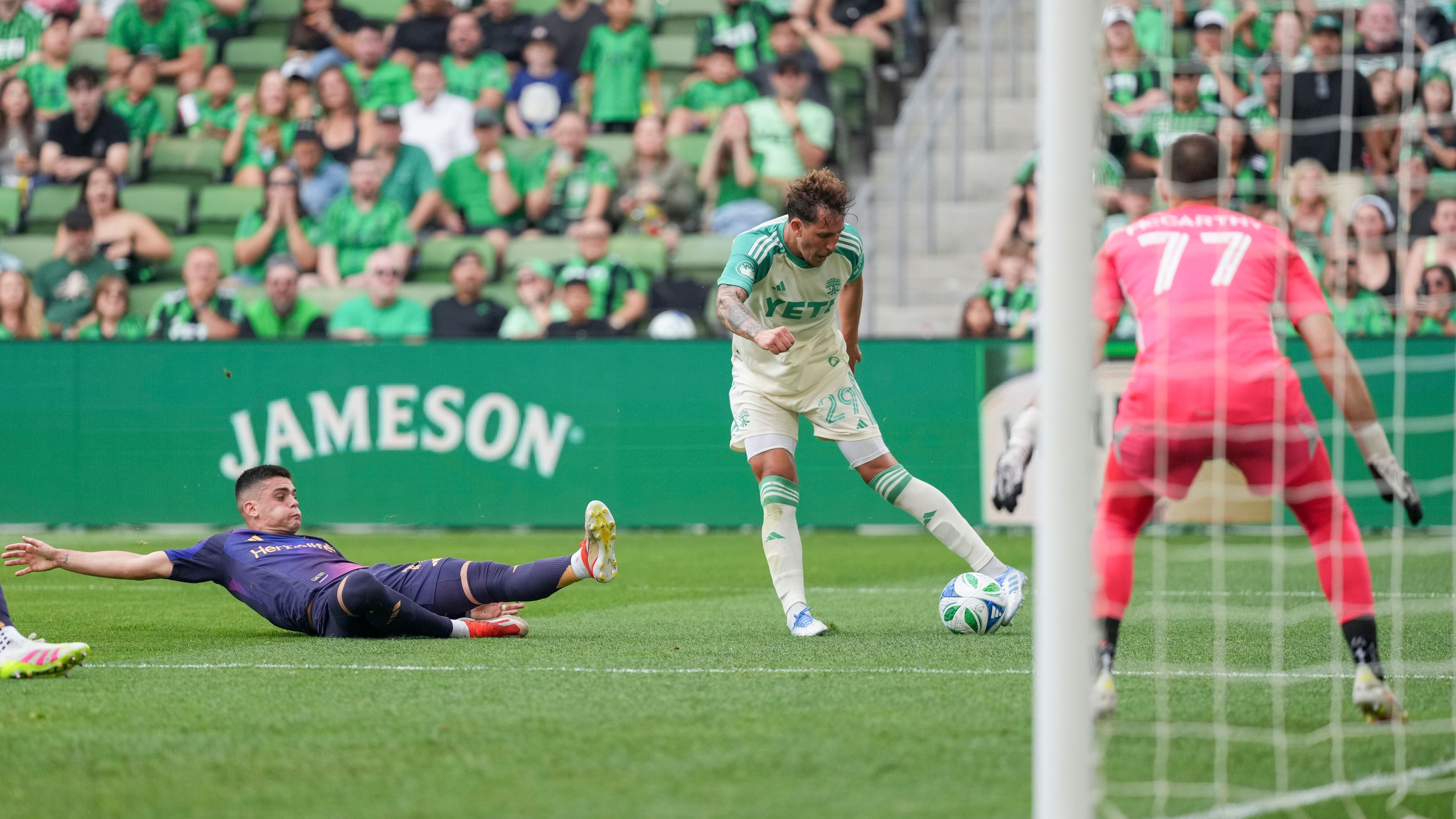 Guilherme Biro and Gabriel Pec, Austin FC v LA Galaxy