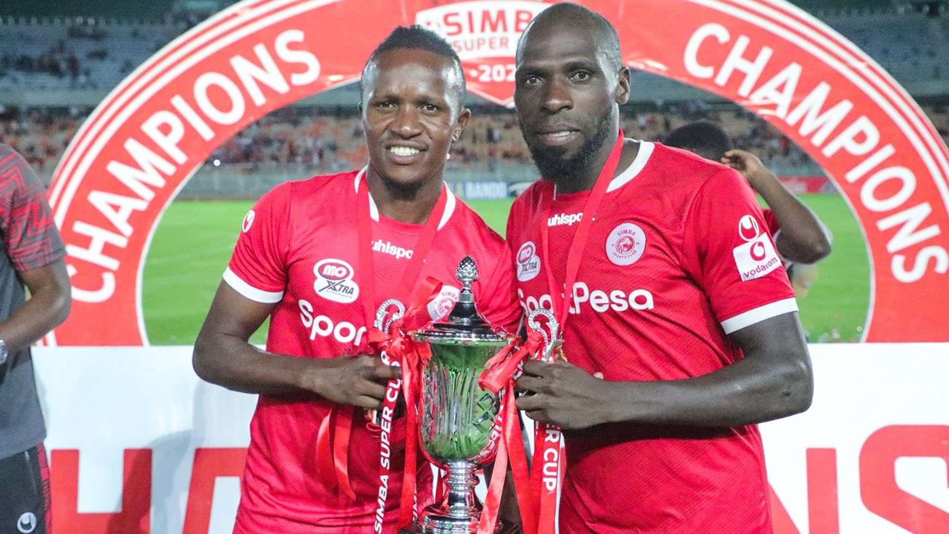 Francis Kahata and Joash Onyango of Simba SC.
