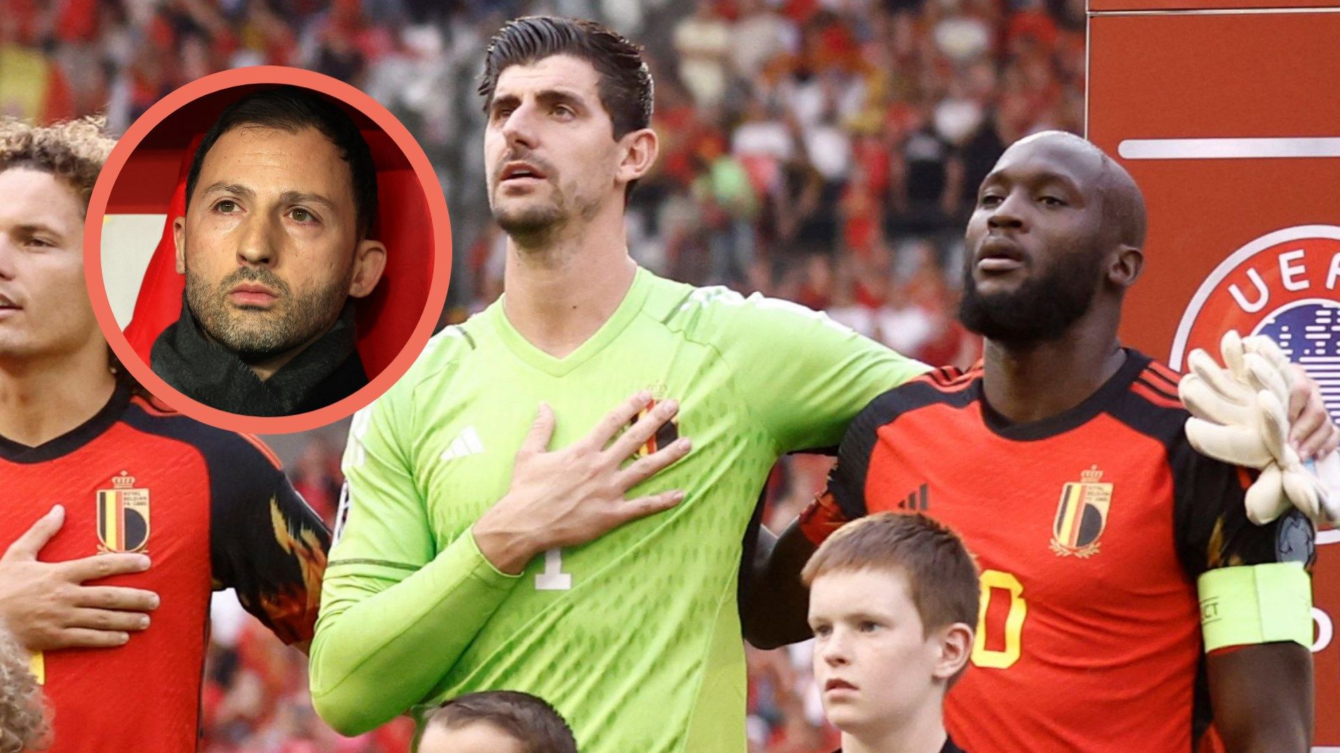 Courtois Lukaku Tedesco Belgium