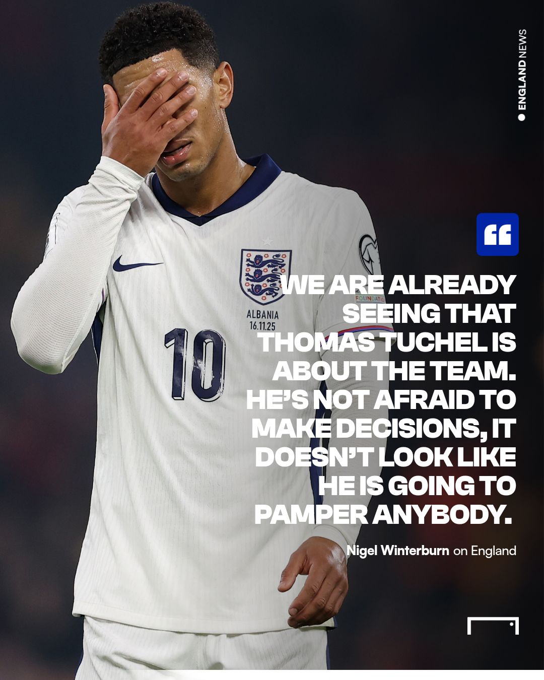 Thomas Tuchel pamper England Nigel Winterburn