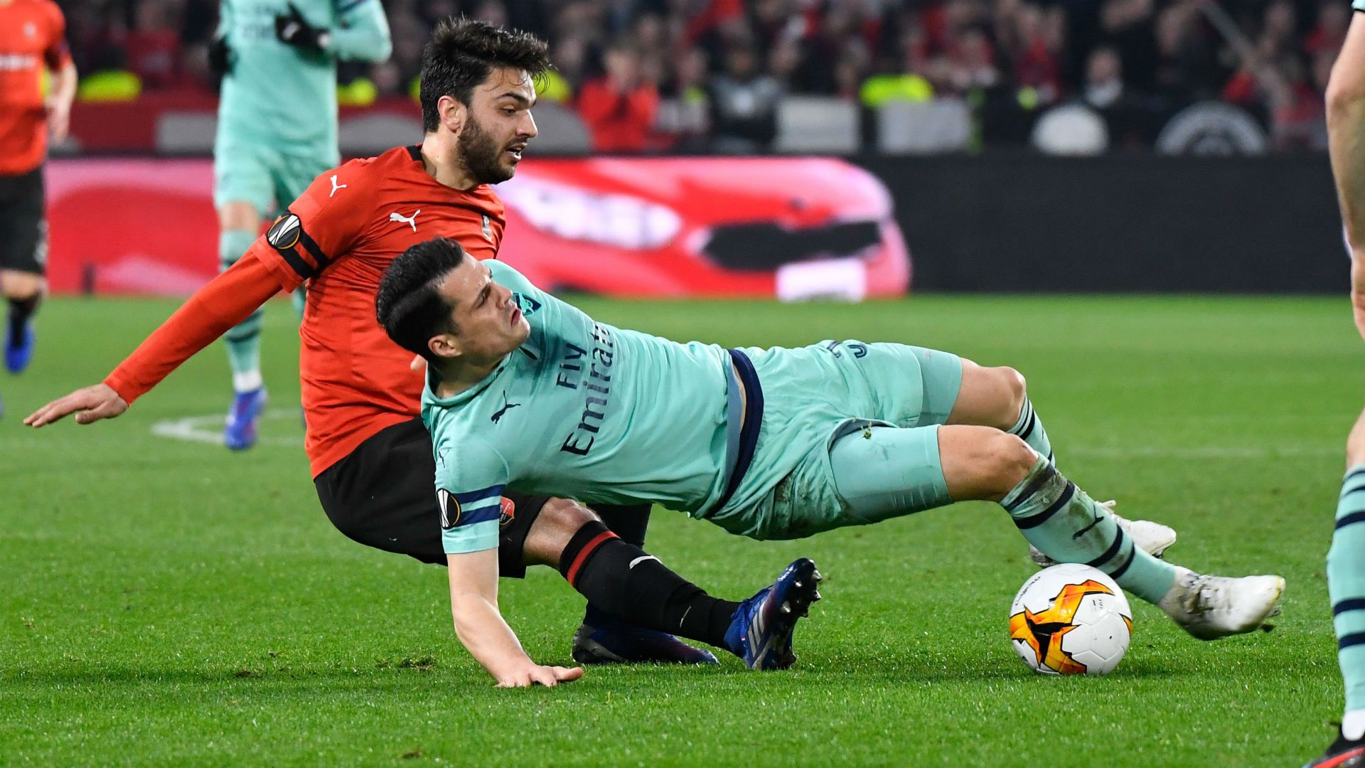 Clement Grenier Granit Xhaka Rennes Arsenal UEFA Europa 07032018