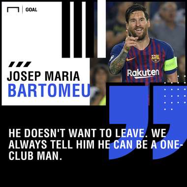 Lionel Messi Barcelona one-club man Josep Maria Bartomeu