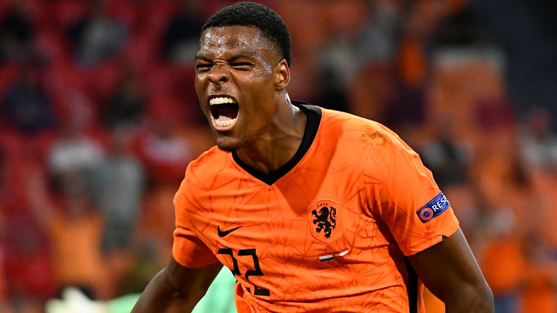 Denzel Dumfries Netherlands Euro 2020