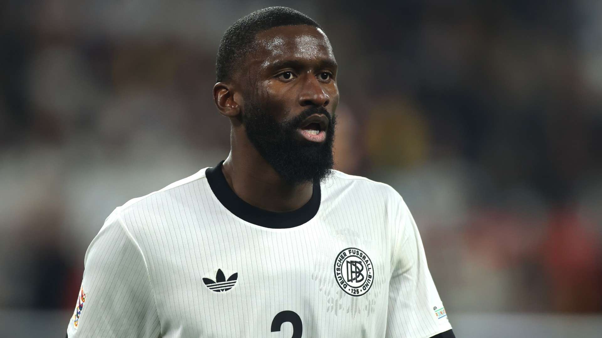 Antonio Ruediger of Germany reacts