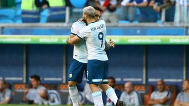 Lautaro Martinez Kun Aguero Argentina Qatar Copa America 23062019