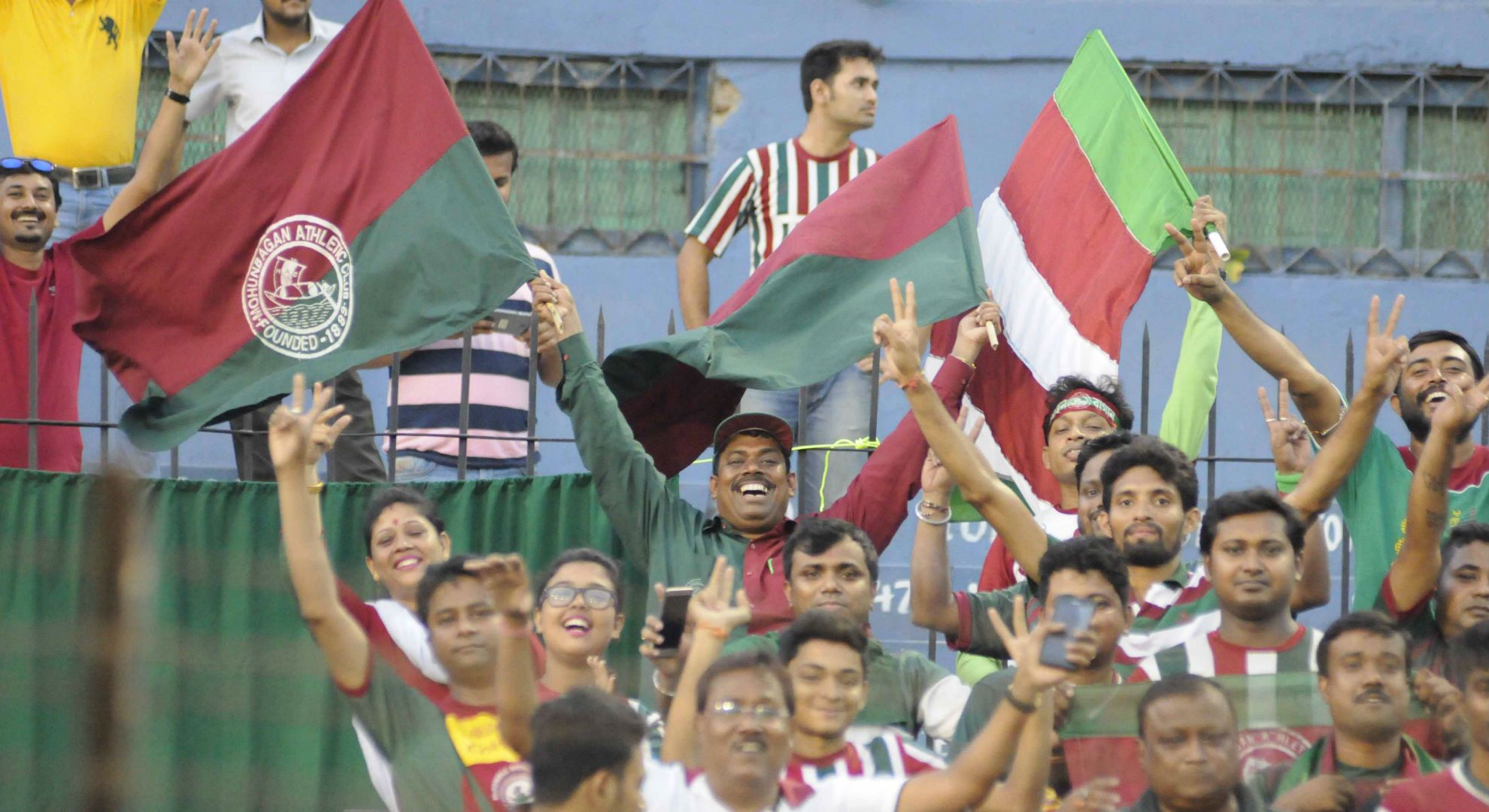 Mohun Bagan supporters during Federation Cup Final 2017 against Bengaluru FC