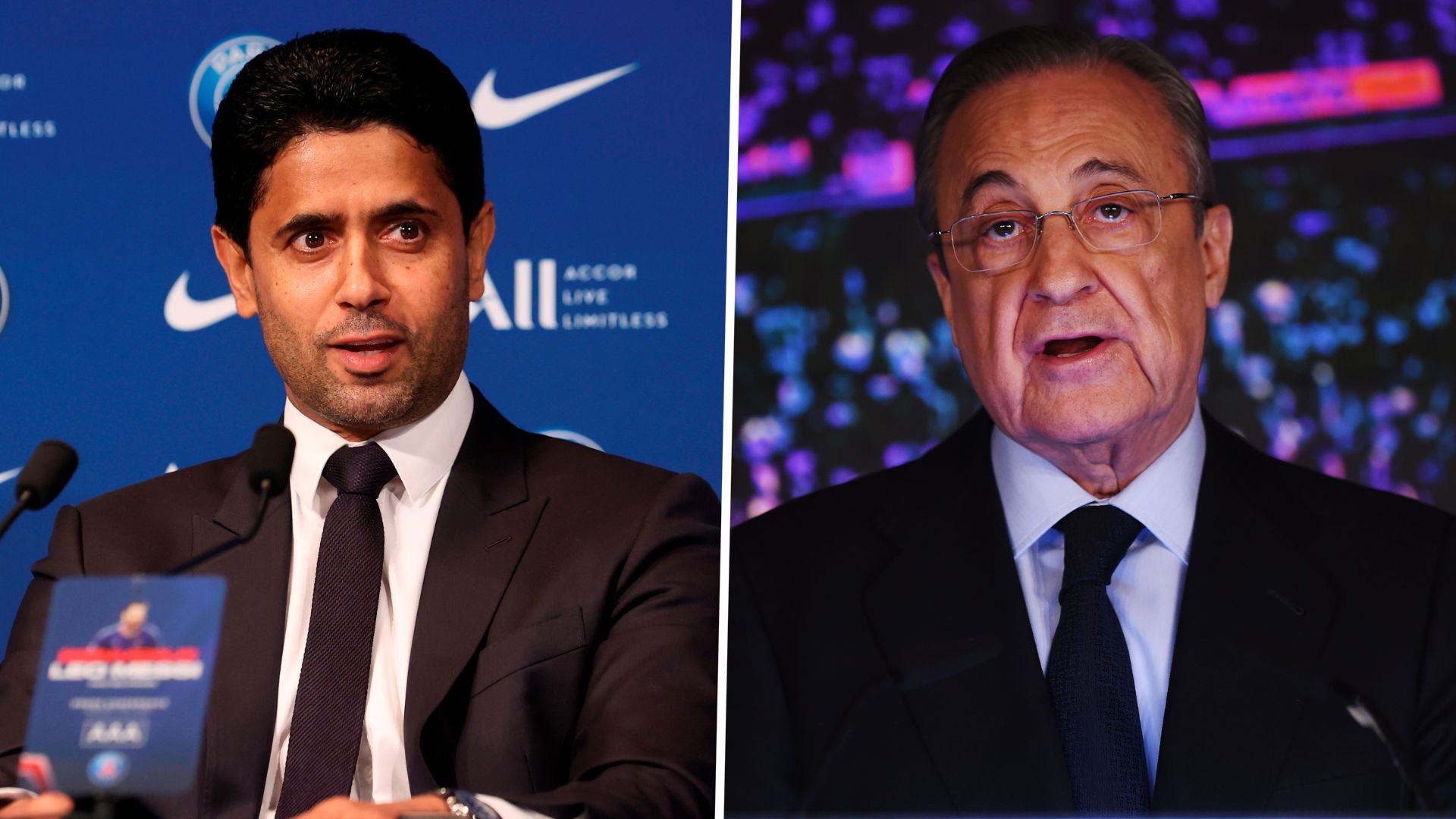 Nasser Al-Khelaifi Florentino Perez GFX