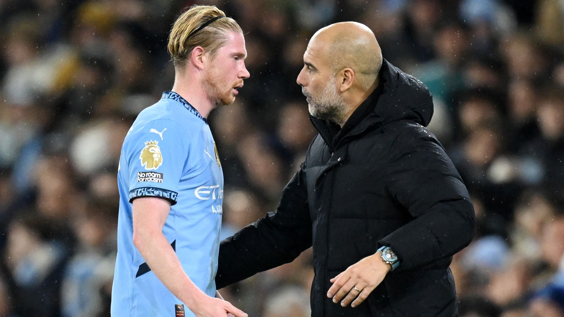 Kevin De Bruyne Pep Guardiola Manchester City 2024-2025