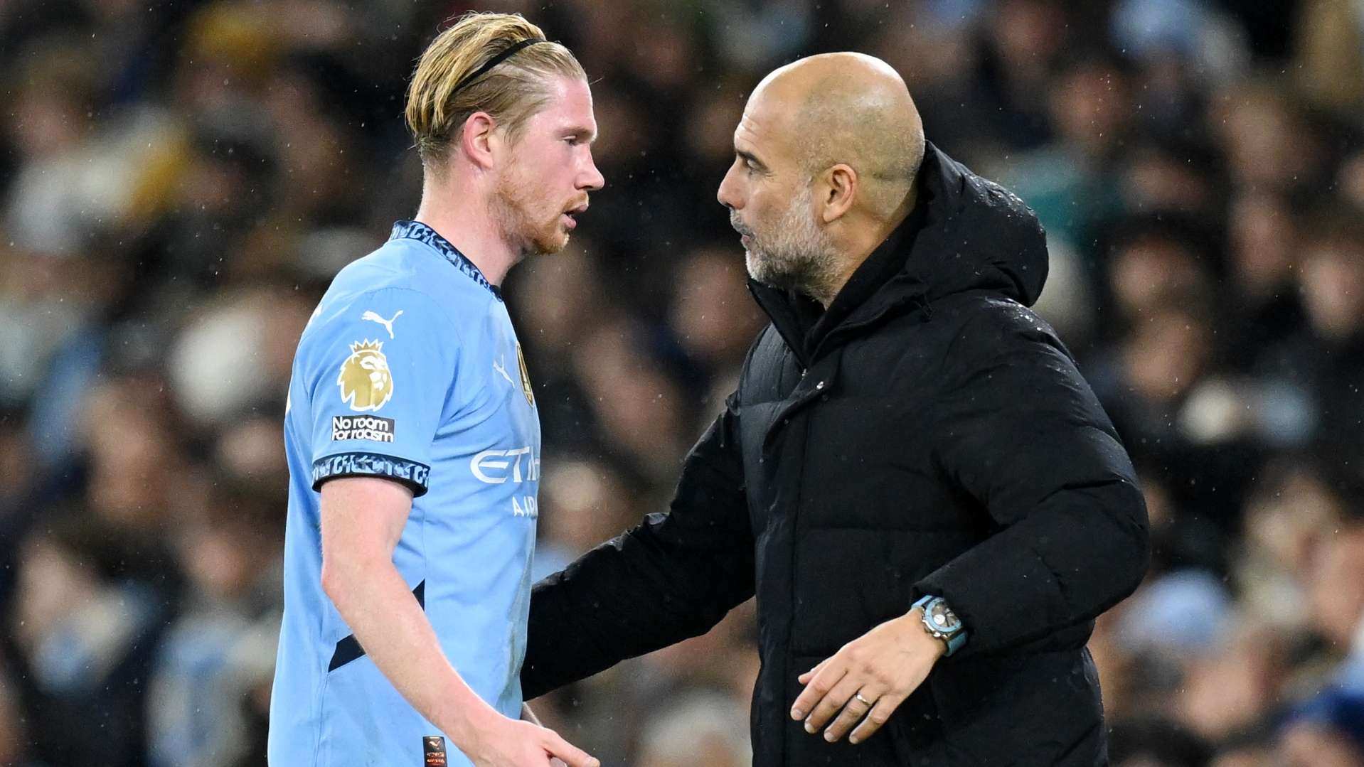 Kevin De Bruyne Pep Guardiola Manchester City 2024-2025