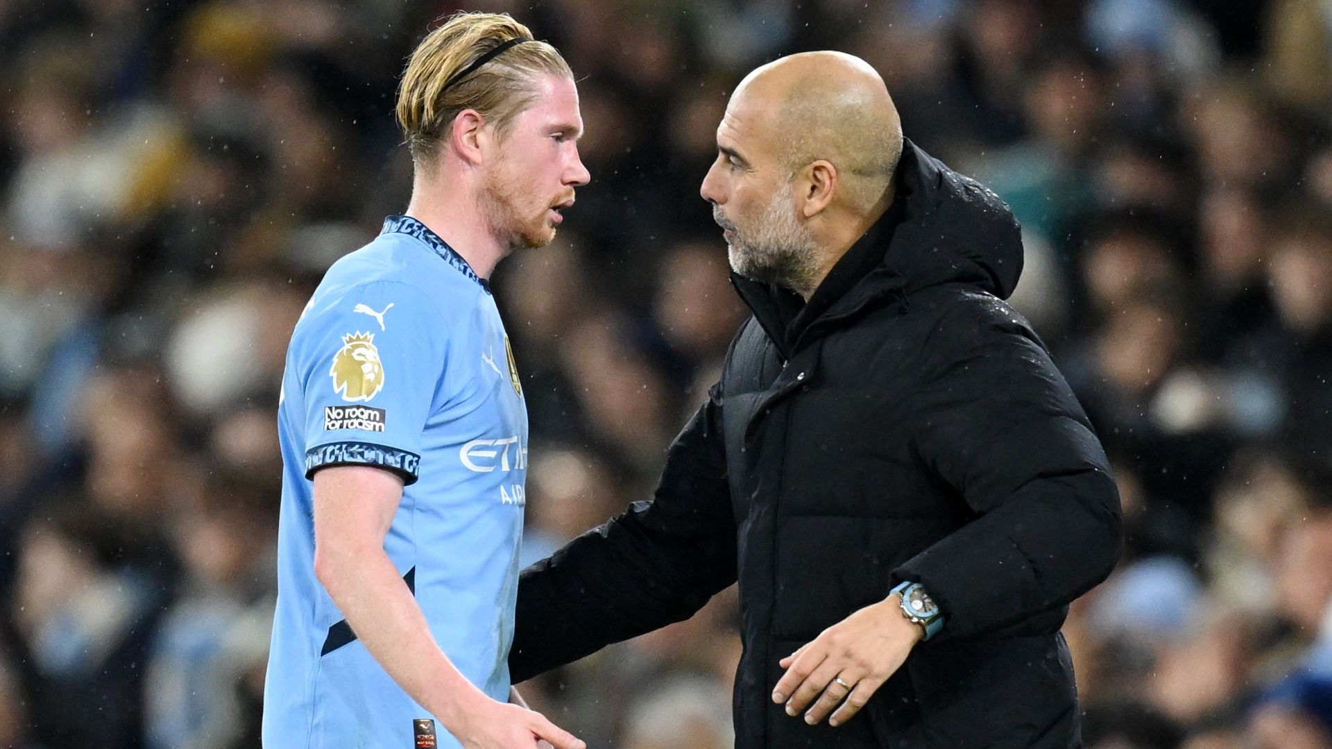 Kevin De Bruyne Pep Guardiola Manchester City 2024-2025