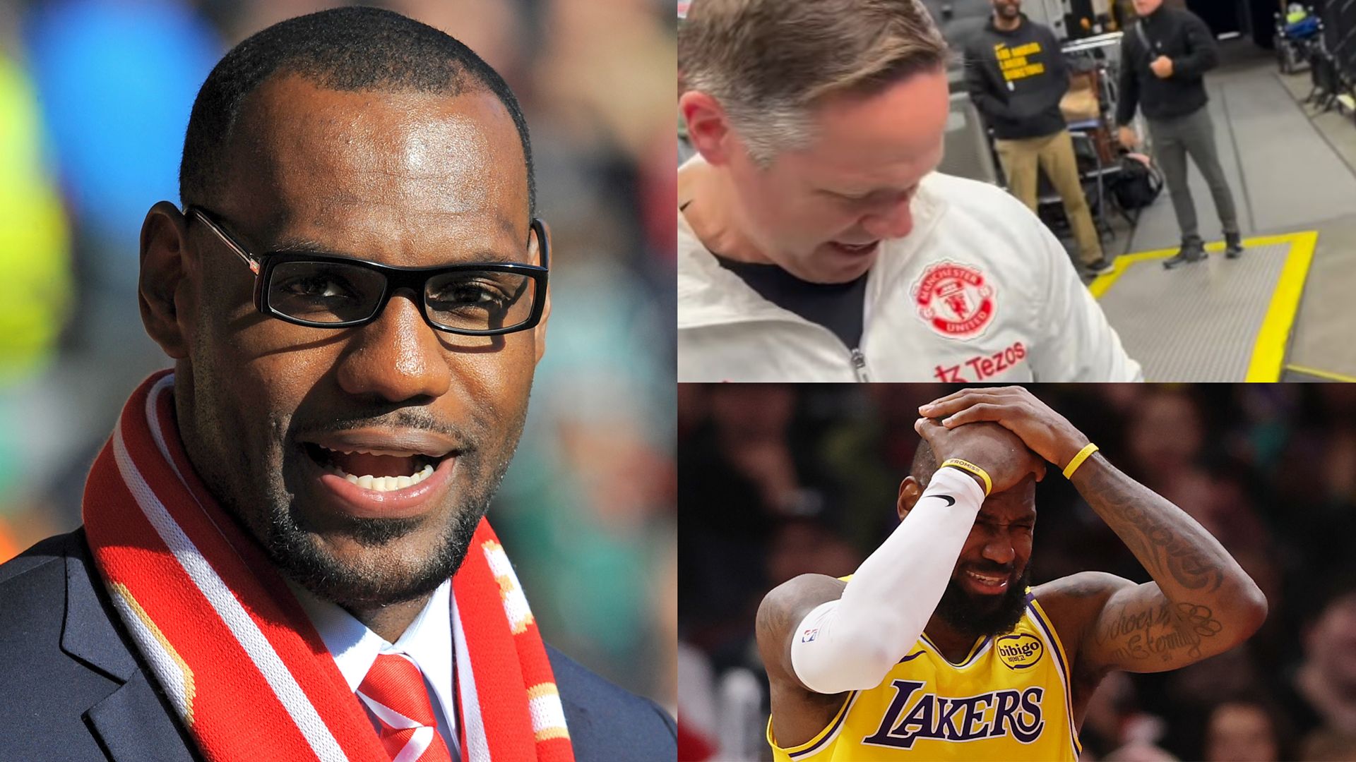 LeBron James Manchester United jacket