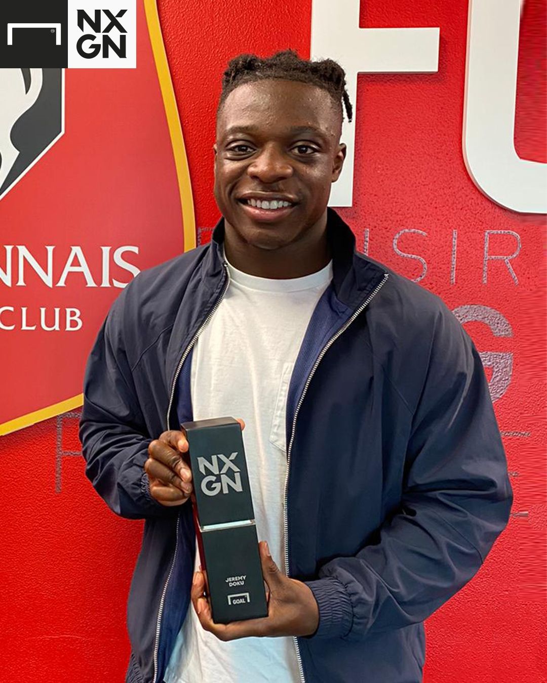 EMBED ONLY Jeremy Doku NXGN award GFX