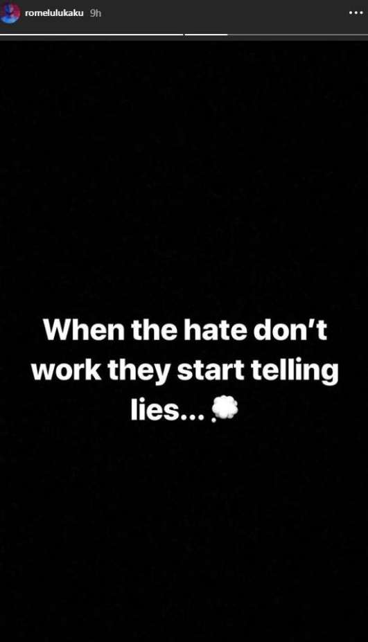 Romelu Lukaku hate don'e work start telling lies