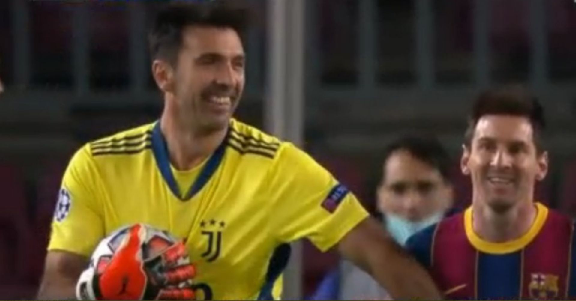 Gianluigi Buffon Lionel Messi Barcelona vs Juventus