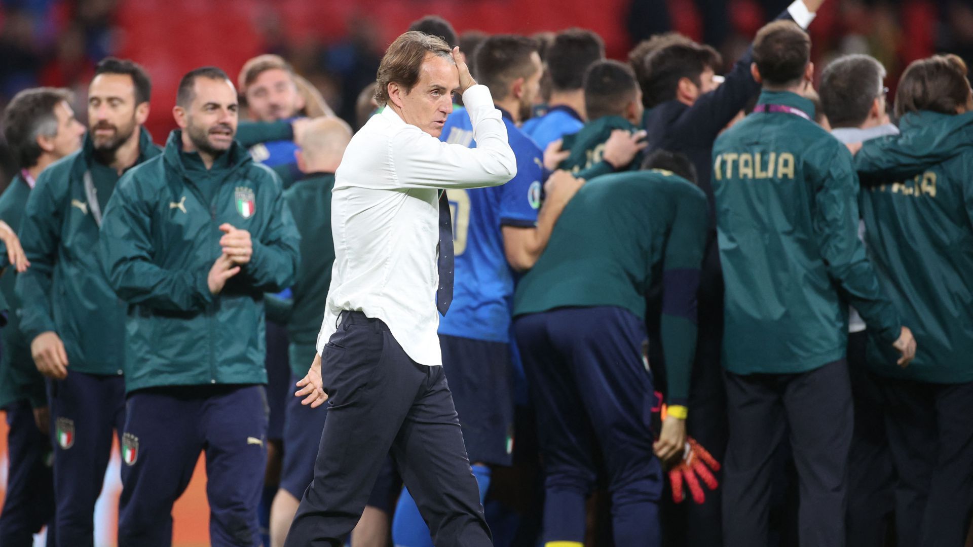 Roberto Mancini Italy Spain Euro 2020