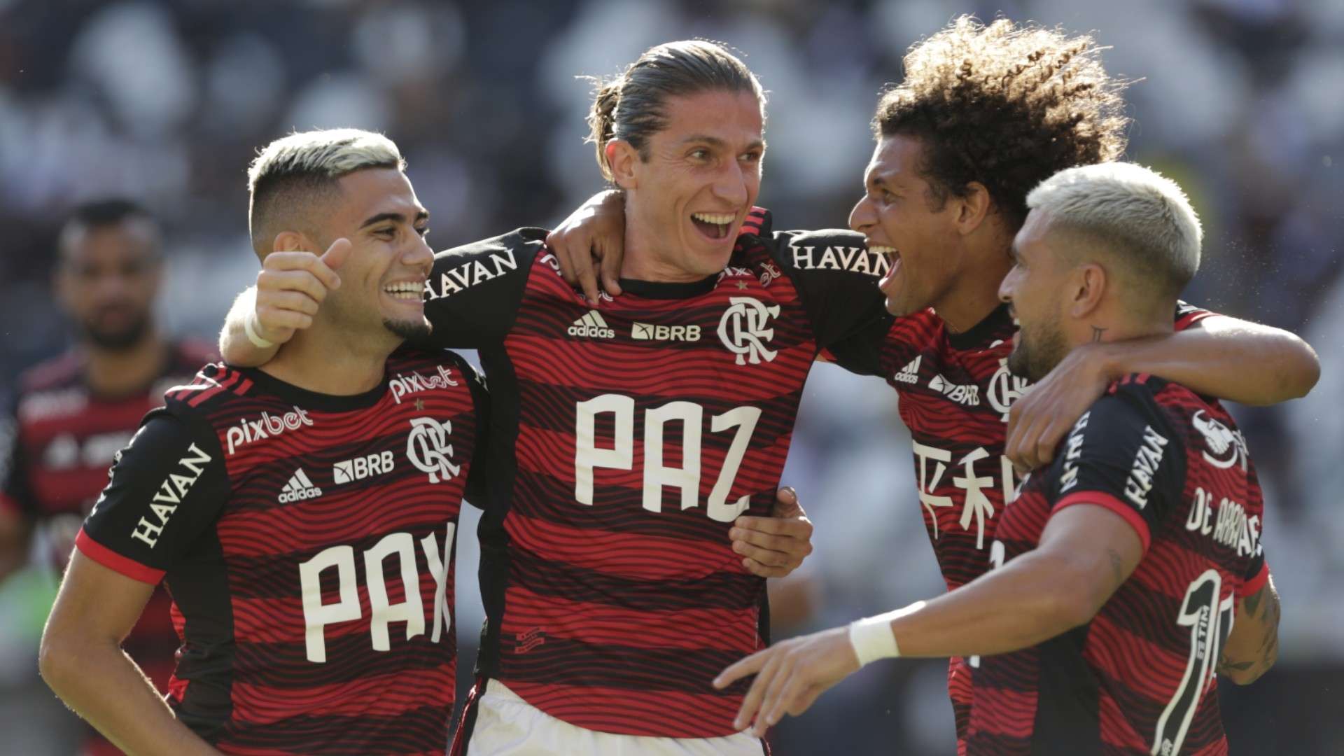 Andreas Pereira Filipe Luís Arão Arrascaeta Flamengo Vasco Campeonato Carioca 06 03 2022