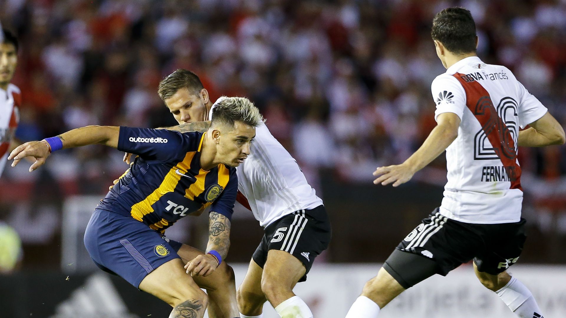 150419 River Rosario Central Fernando Zampedri Ignacio Fernández Bruno Zuculini