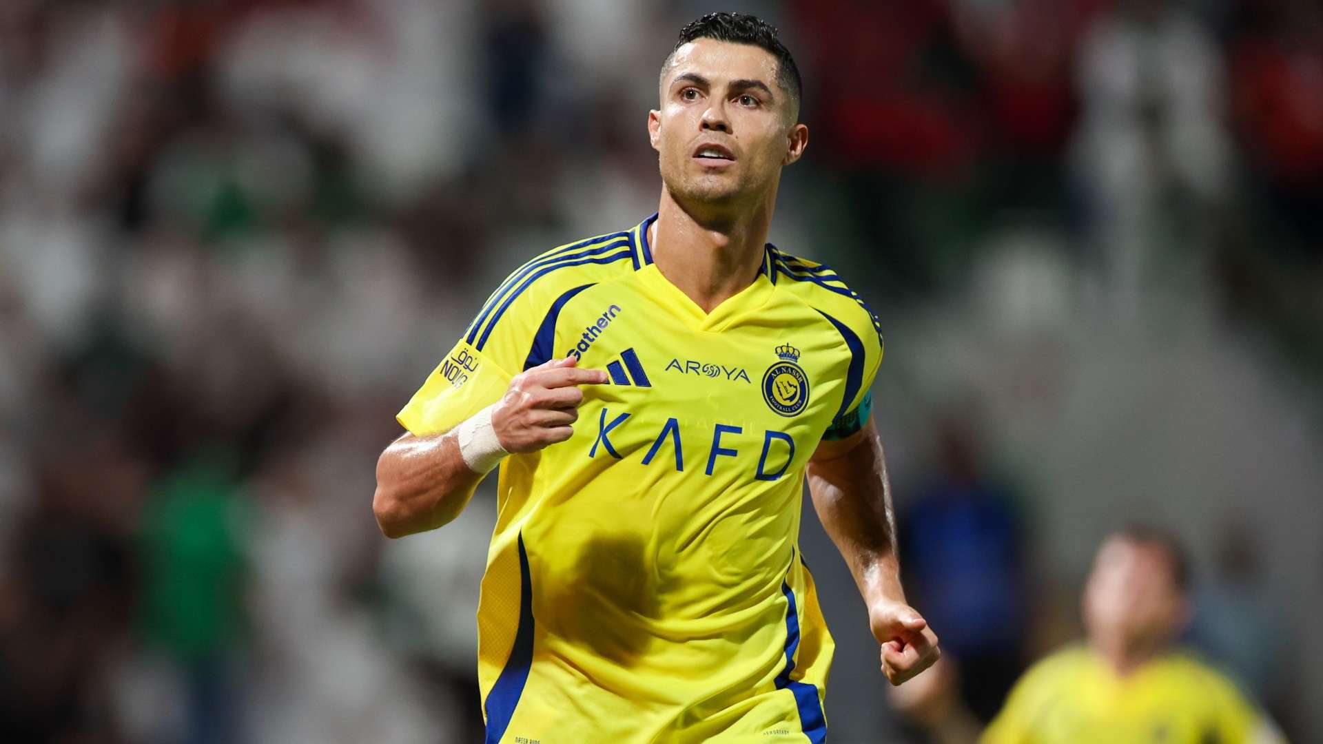 Cristiano Ronaldo of Al Nassr celebrates after scoring