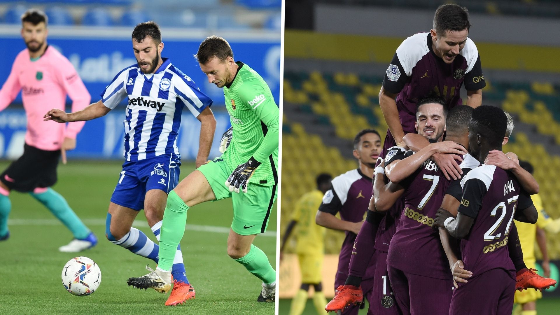 Barcelona alaves, psg nante