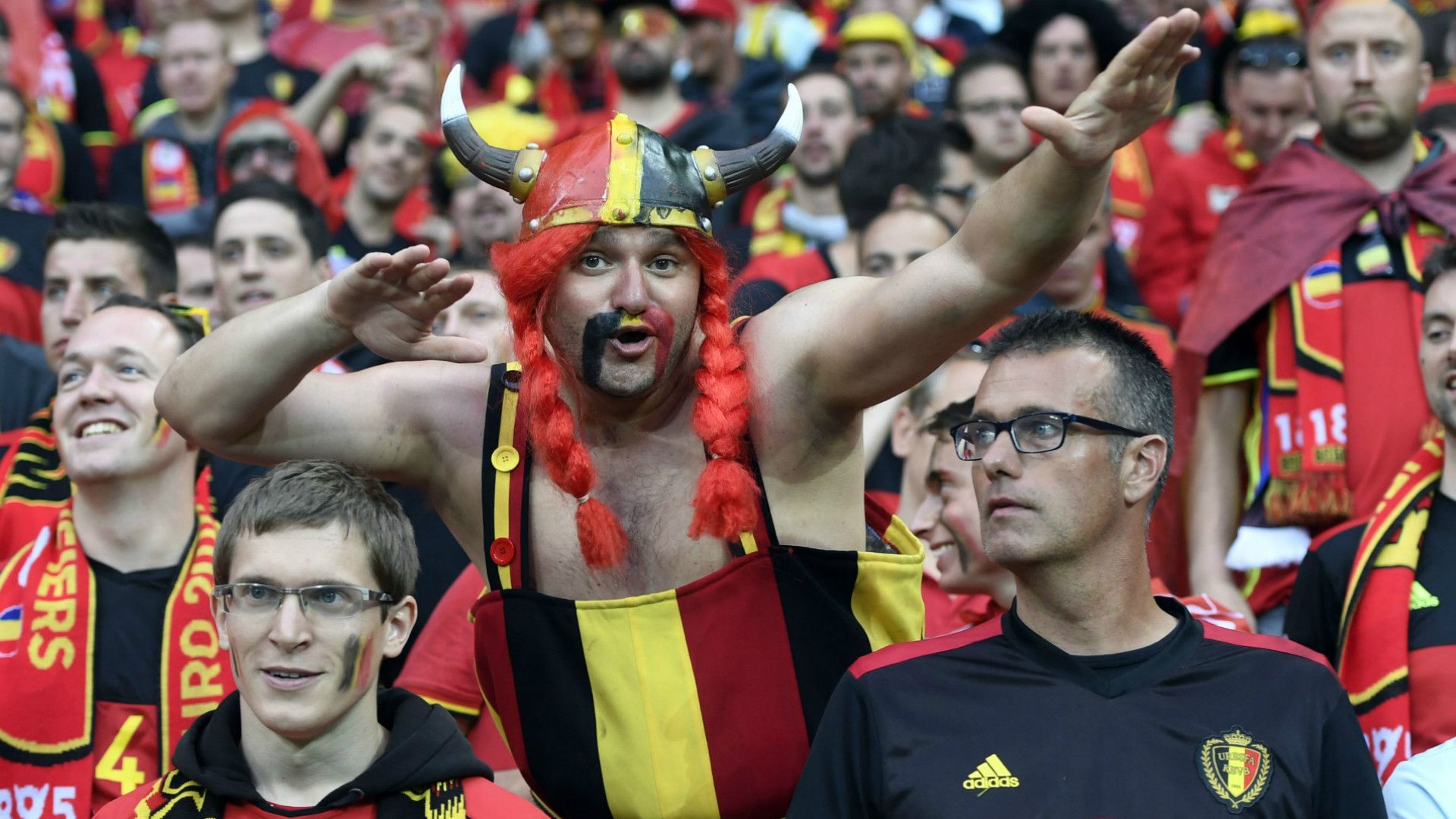 Belgium fans Euro 2016