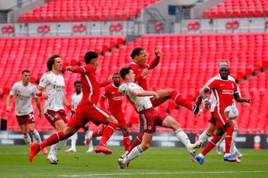 Virgil van Dijk Arsenal Liverpool Community Shield 2020