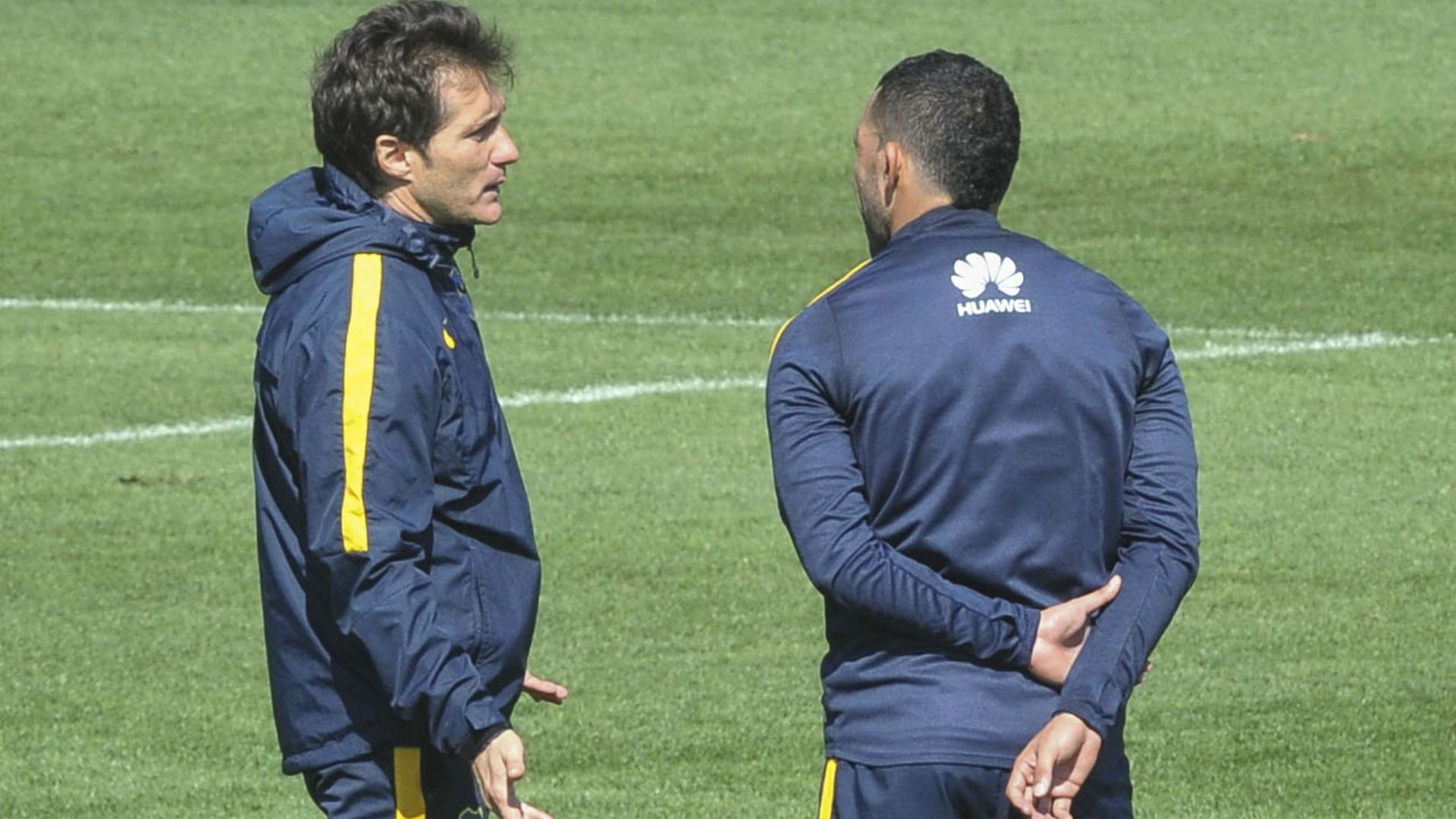 Guillermo Barros Schelotto - Carlos Tevez - Entrenamiento Boca 31082016