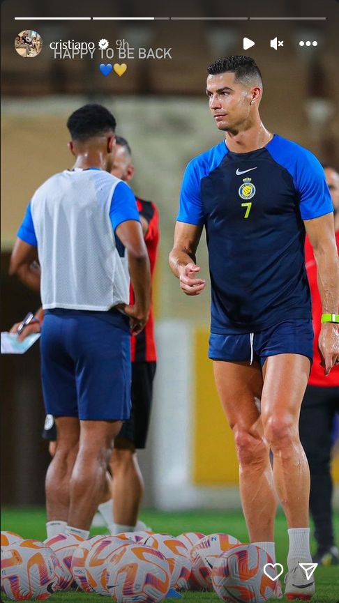 Cristiano Ronaldo story Al-Nassr training