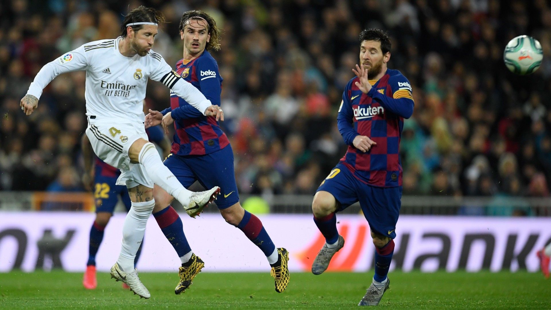 Sergio Ramos Antoine Griezmann Lionel Messi Real Madrid FC Barcelona LaLiga 2019-20