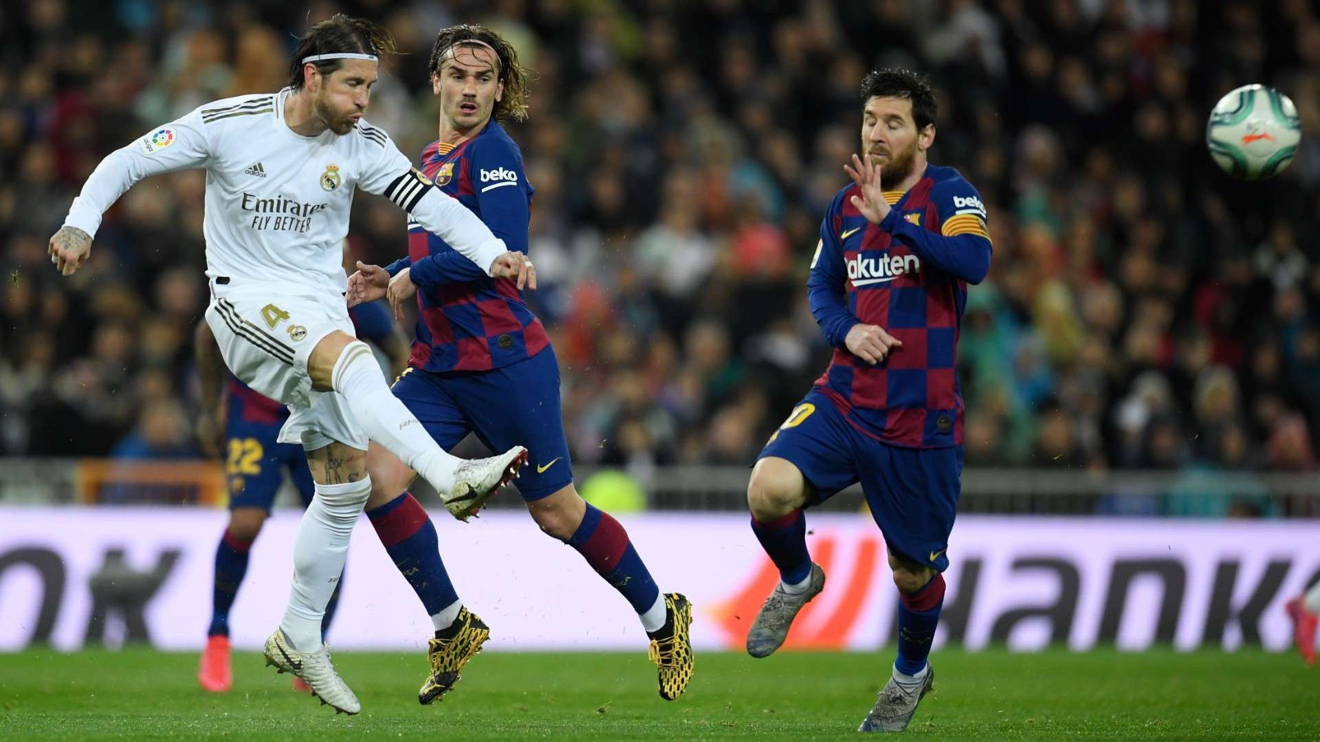 Sergio Ramos Antoine Griezmann Lionel Messi Real Madrid FC Barcelona LaLiga 2019-20