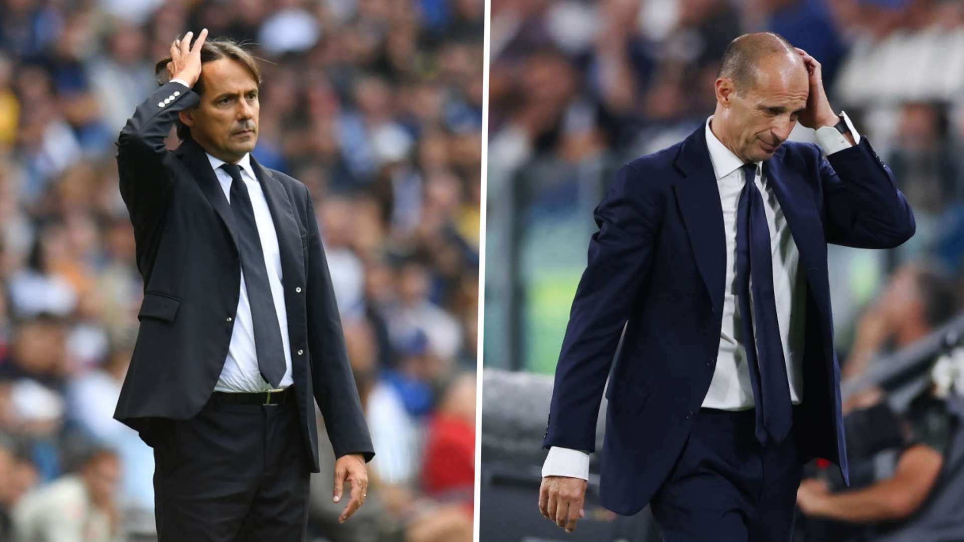 GFX Simone Inzaghi, Massimiliano Allegri