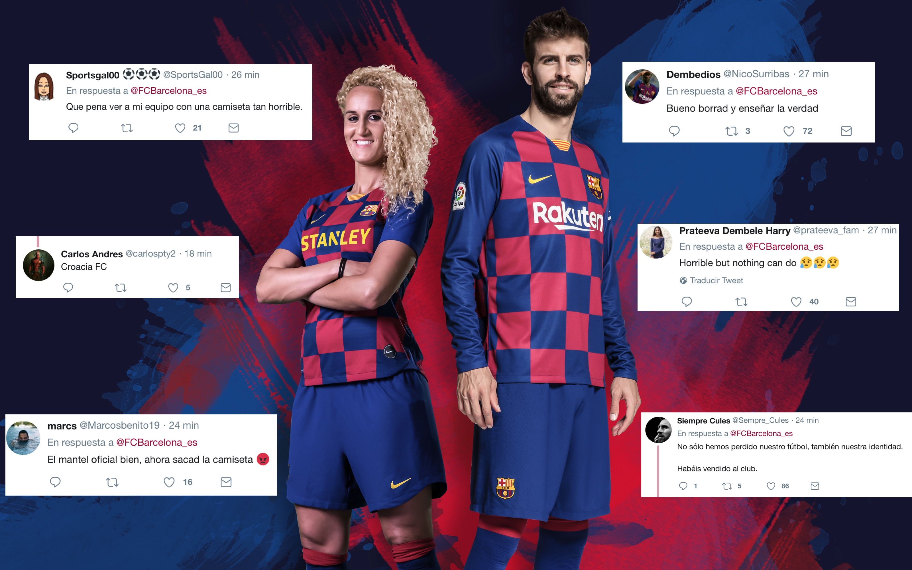 Quejas nueva camiseta Barcelona