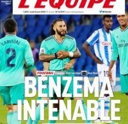 newspapers 22 June embed only L'Equipe