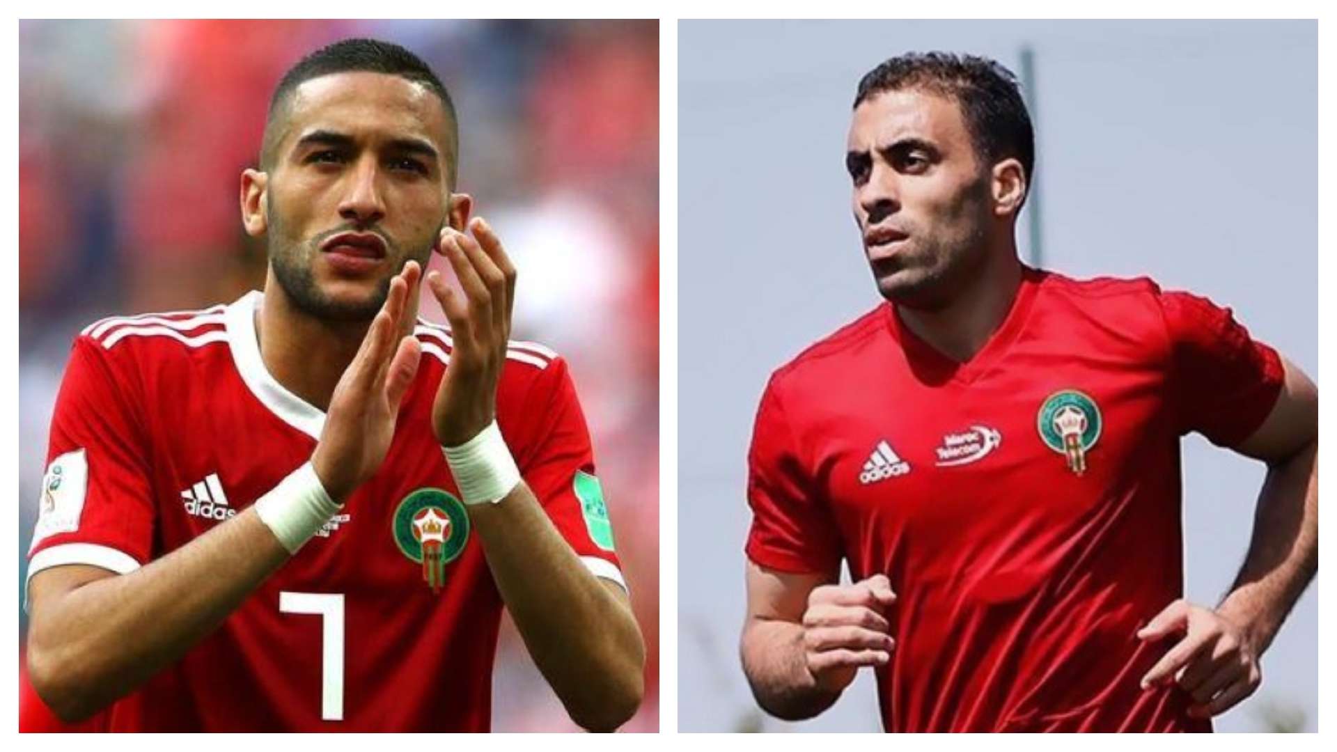 Abderrazak Hamdallah - Hakim Ziyech - morocco