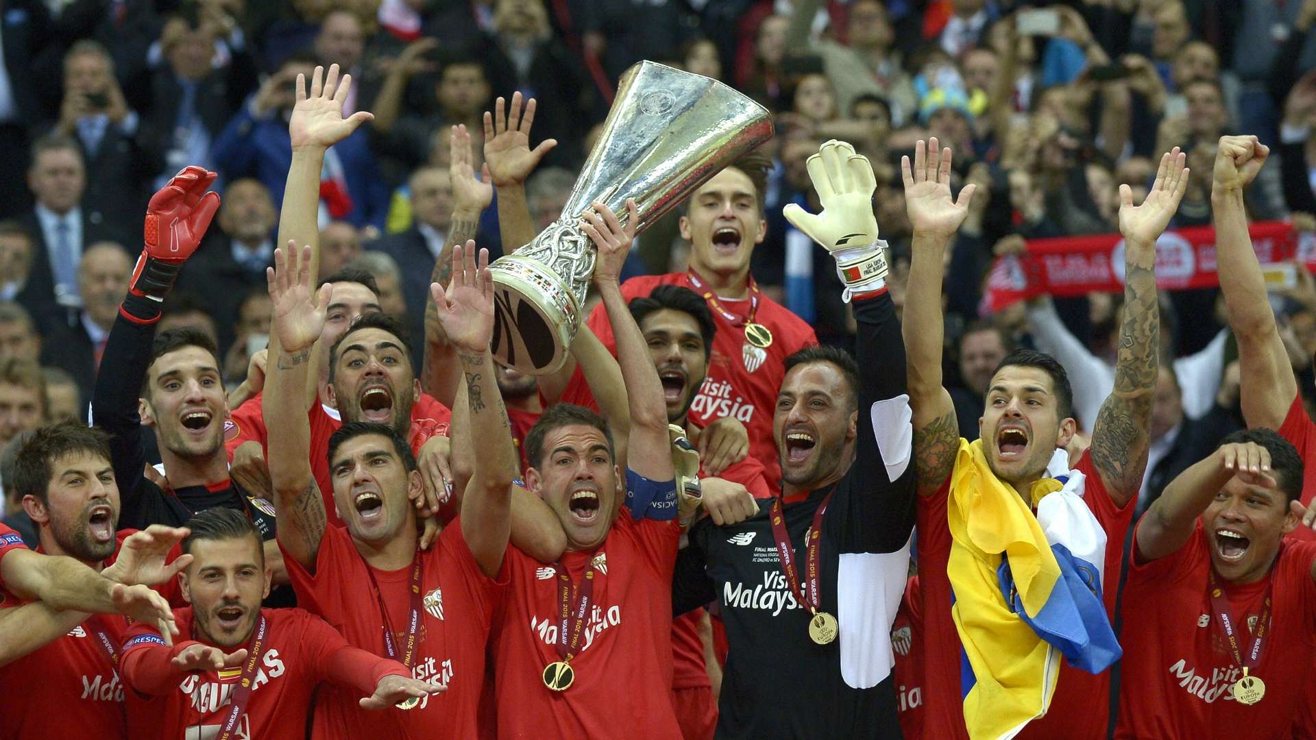 Dnipro v Sevilla UEFA Europa League 27052015