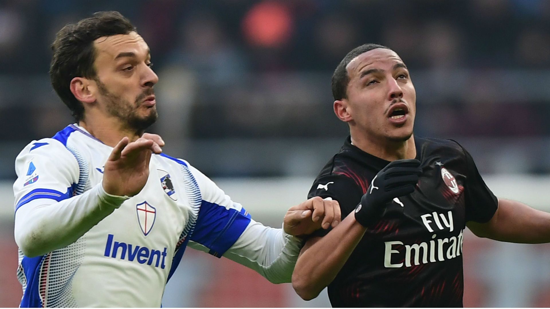 Gabbiadini Bennacer Milan Sampdoria
