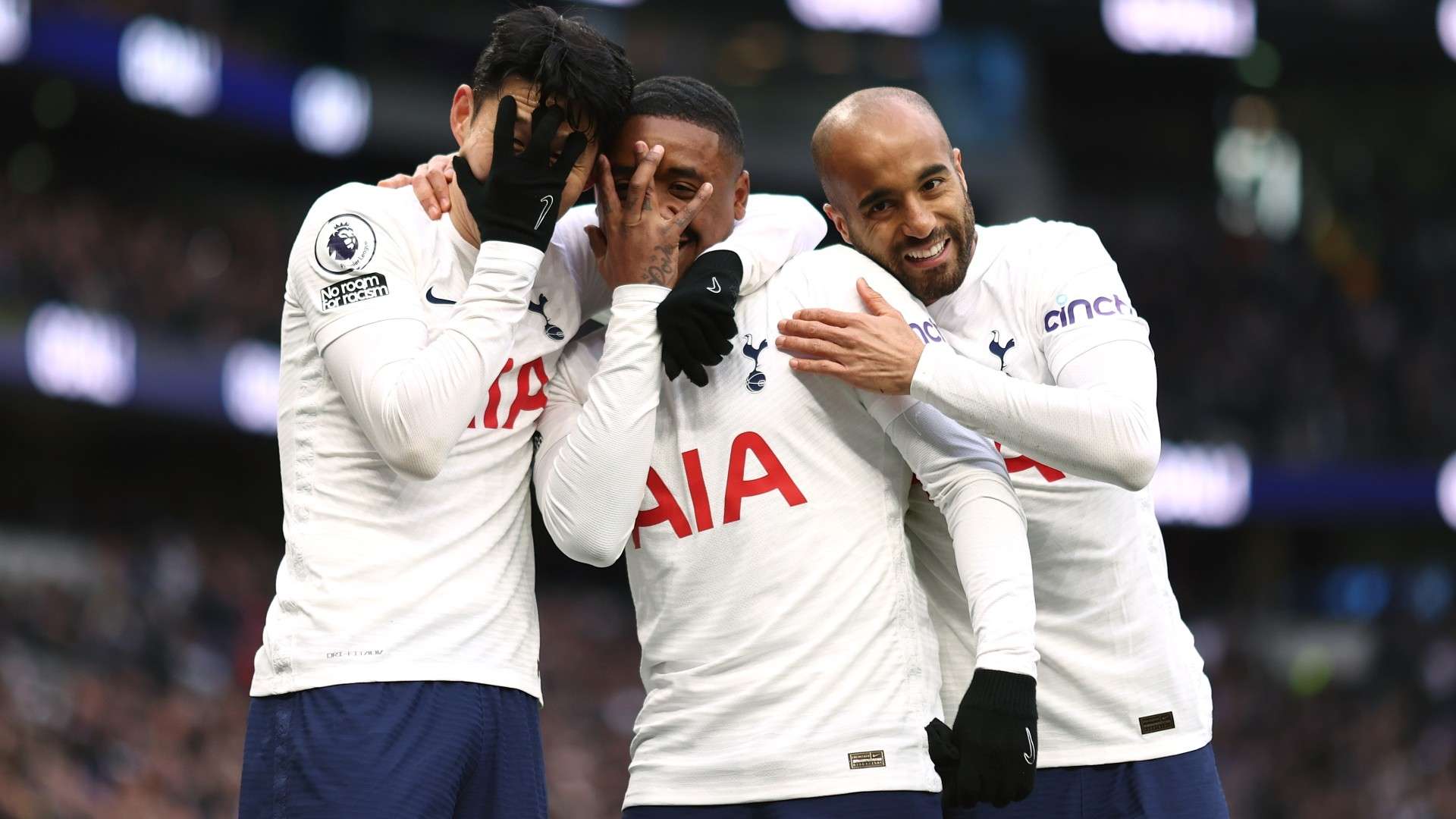 Heung-min Son Steven Bergwijn Lucas Moura Tottenham 2021-22