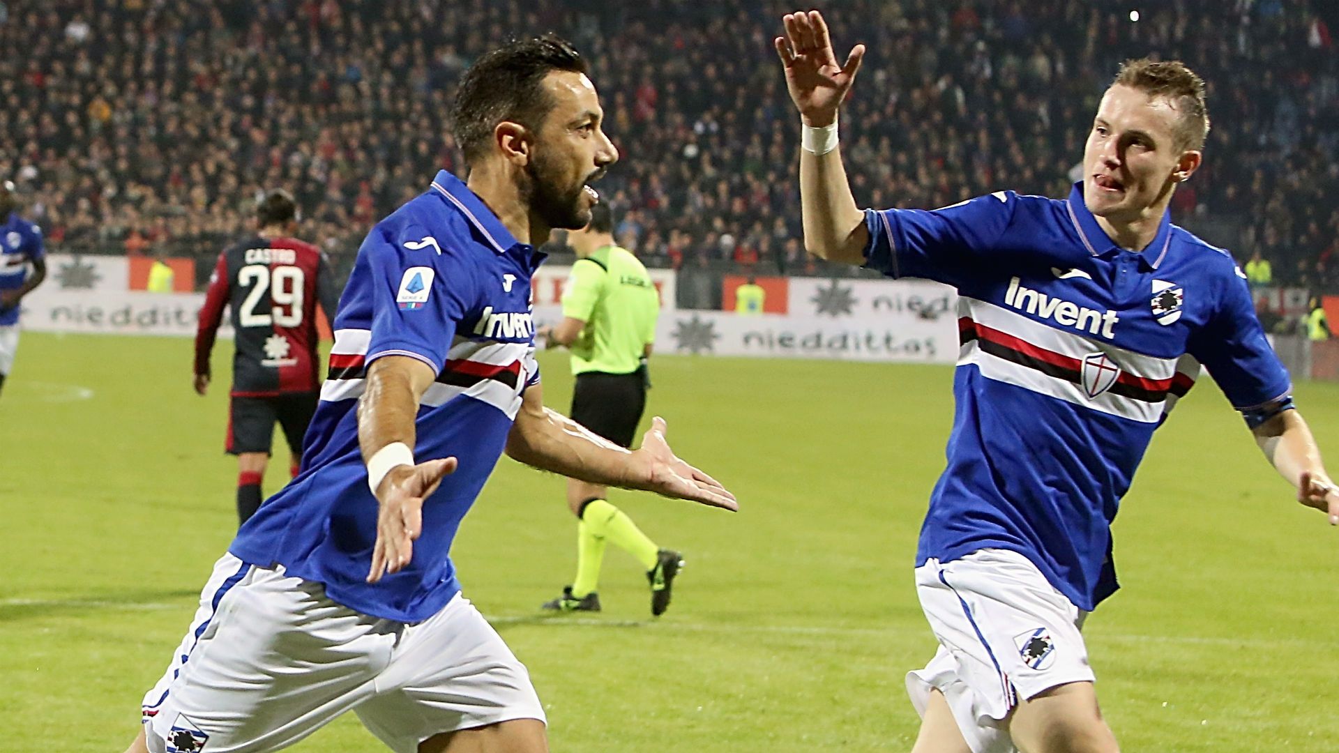 Quagliarella Cagliari Sampdoria Serie A